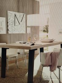 Tavolo Palma Noce Scuro