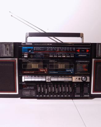Maximal Nero Radio Cassette Portatile Stereo MCD 1