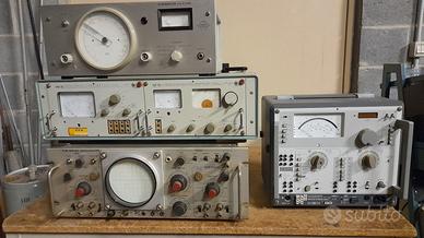 Oscilloscopio, generatore bf , millivoltmetro