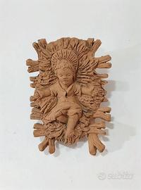 Statua artigianale raffigurante Gesù Bambino, real