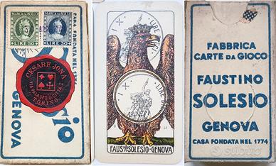 1948 SOLESIO FAUSTINO GENOVA MAZZO 40 CARTE GIOCO