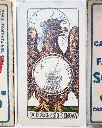 1948 SOLESIO FAUSTINO GENOVA MAZZO 40 CARTE GIOCO