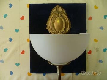 Appliques ottone vetro satinato CM.30 anni 60