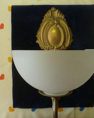 Appliques ottone vetro satinato CM.30 anni 60