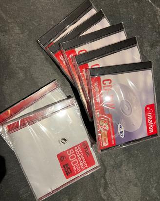 5 CD riscrivibili Imation e 2 CD TDK
