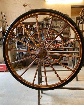 RUOTE NUOVE IN LEGNO PREGIATO 