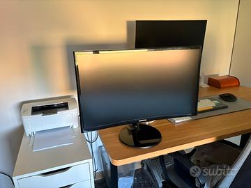 Monitor curvo 24 pollici, full hd, Samsung