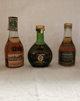 Lotto di 300 Bottiglie Mignon di Cognac 
