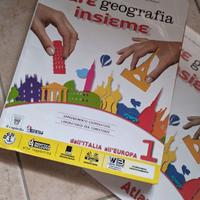 Fare geografia insieme 1 (+atlante) ottime condiz.