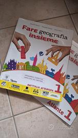 Fare geografia insieme 1 (+atlante) ottime condiz.