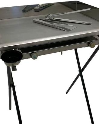 Piastra Griglia a Gas Baebecue Inox Professionale