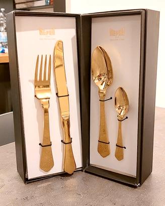 Set posate 6x4 MEPRA Dolce Vita Vintage Oro