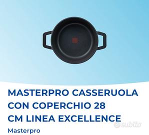 MASTERPRO Casseruola con coperchio 28 cm