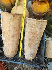 Due grandi tegole in terracotta epoca XVIII secolo