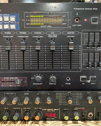 Mixer Aruba DJ-500+2 Effetti Rack Roland e Maxim