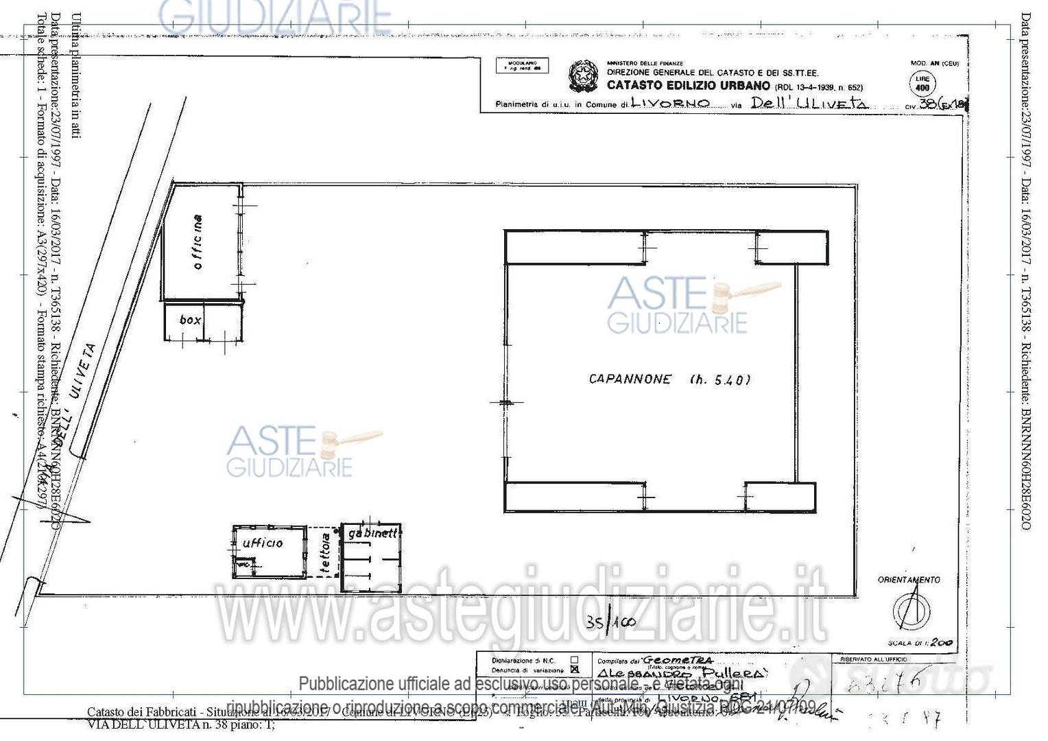 Subito – Aste Giudiziarie Inlinea – Capannone Industriale Livorno [A4276327] #finsubito richiedi mutuo fino 100%