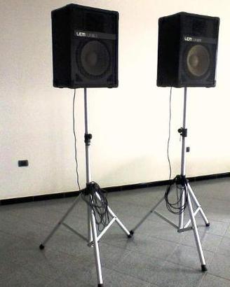 COPPIA CASSE LEM 300 Watt passive +COPPIA SUPPORTO