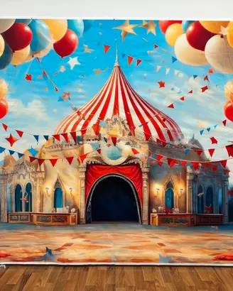 Fondale per shooting fotografico carnevale bambini