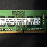 4gb Ram SK Hynix DDR4 3200mhz notebook