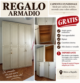 ARMADIO – RITIRO A CARICO DELL’INTERESSATO