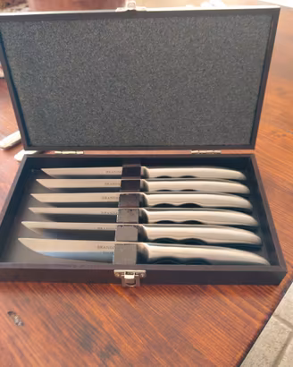 set 6 coltelli bistecca BRANDANI acciaoi inox nuov
