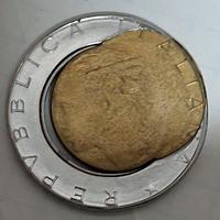 Moneta 500 lire - errore di conio