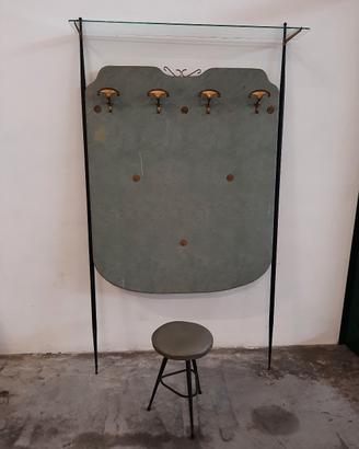 appendi abiti con sgabello anni 50/60