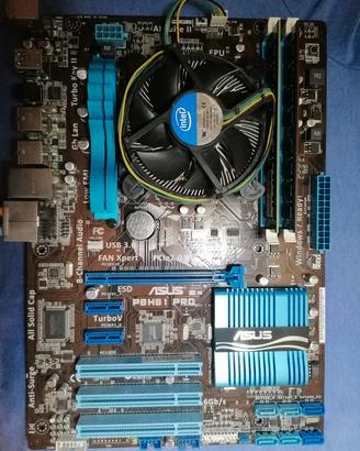 scheda madre Asus P8H61-PRO  con cpu i7+ram