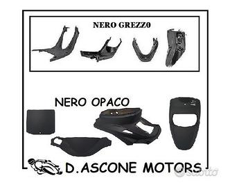 Kit carene boostre fino al 2003 Nero Opaco 8 pezzi