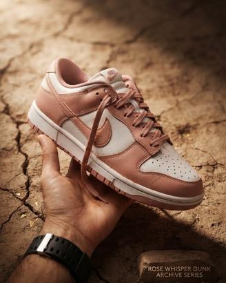Nike Dunk Low Rose Whisper numero 44.5 nuove 