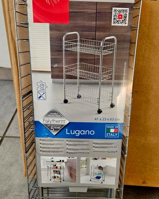 Metaltex Lugano carrello a 3 scaffali da cucina 