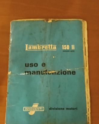 libretto uso e manutenzione lambretta 150 