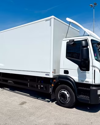 EUROCARGO 160-280 cassa + sponda, km 100.000