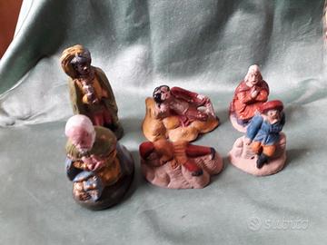 6 antiche statuine presepe