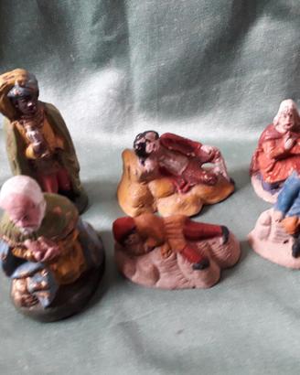 6 antiche statuine presepe