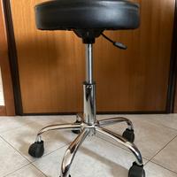 Sgabello da lavoro in acciaio