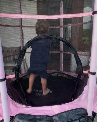 Trampolino elastico Klarfit Rocketkid Ø 140 cm