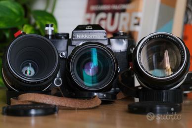 Nikon EL con 35mm + 55mm +105mm