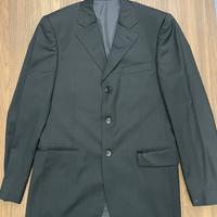 Vestito completo uomo nero giacca e pantalone 50