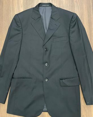 Vestito completo uomo nero giacca e pantalone 50