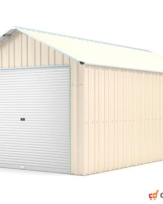 Box auto in lamiera con saracinesca 360x610 beige