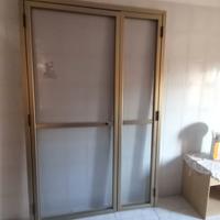 Zanzariera a Porta Battente a 2 Ante in Alluminio