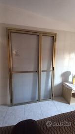 Zanzariera a Porta Battente a 2 Ante in Alluminio