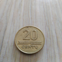 Moneta lituania 20 centu