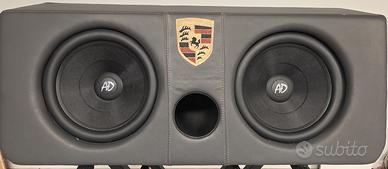 Subwoofer passivo auto 2 x 12" bass-reflex Porsche