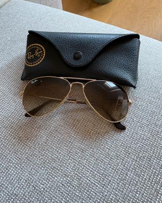 Occhiali da sole Rayban Aviator lenti marroni