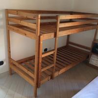 Letto a castello banbini legno