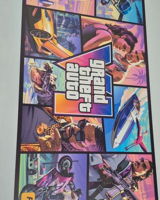 Poster GTA VI Grand Theft Auto 6 59x33