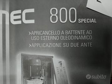 MOTORE ATTUATORE APRICANCELLO FADINI MEC 800