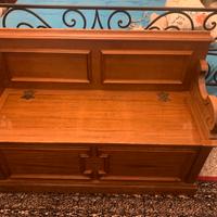 Panca contenitore da camera in legno